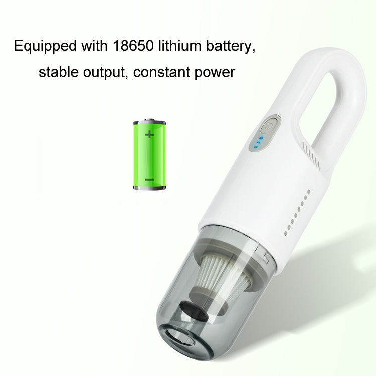Wireless Car-mounted High-power Suction Handheld Vacuum Cleaner, White 7.4V, White Two-speed Adjustment 11.1V, Black 7.4V, Black Two-speed Adjustment 11.1V