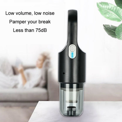 Wireless Car-mounted High-power Suction Handheld Vacuum Cleaner, White 7.4V, White Two-speed Adjustment 11.1V, Black 7.4V, Black Two-speed Adjustment 11.1V