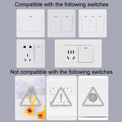 HanPai Heightened Intelligent Remote Control Home Use No Wiring Lazy Lights Off Tool, Heightened