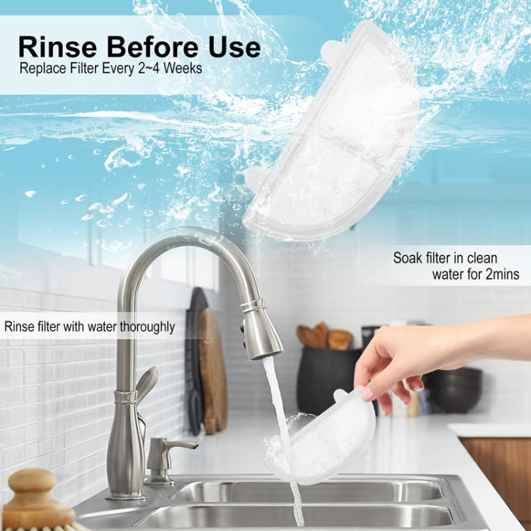 Pet Water Fountain Filters Wireless Cat Fountain Replacement Filter With Pre-Filter Sponges, 3+3pcs /Box, 6+6pcs /Box, 9+9pcs /Box