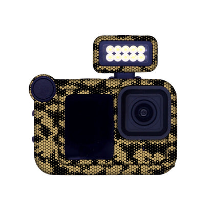 For GOPro HERO13 Black Camera Stickers Body Protective Film, 01 Watercolor, 08 Circuit White, 09 Circuit Black, 10 Circuit Dark Gold, 11 Circuit Red, 12 Circuit Blue, 13 Snake Scale Black, 14 Snake Scale White, 15 Snake Scale Gold, 16 Snake Scale Green...