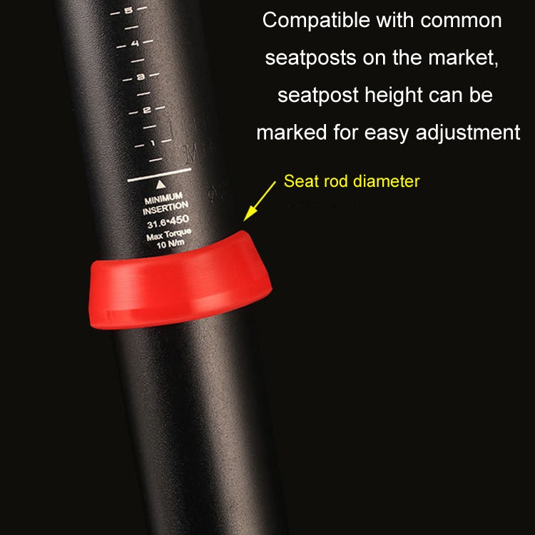 10pcs Mountain Road Bike Seatpost Waterproof Dustproof Cover, Red For 25-30mm, Red For 30-35mm, Blue For 25-30mm, Blue For 30-35mm, Green For 25-30mm, Green For 30-35mm