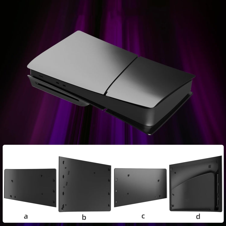 For PS5 Slim Replacement Faceplate Shell Detachable Protective Case, Disc Edition Black, Digital Edition Black, Disc Edition White