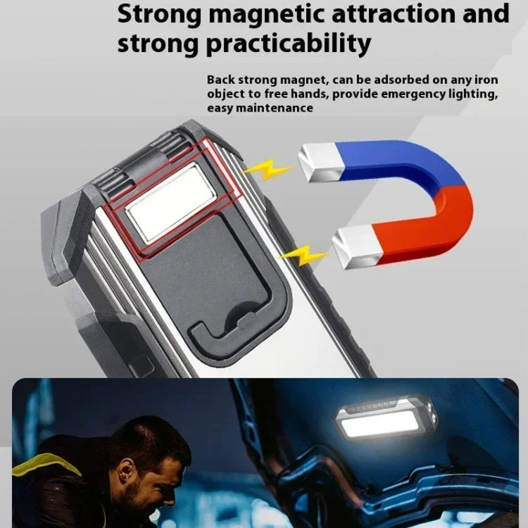 Flat Work Light LED Work Auto Repair Light USB Rechargeable Repair Light With Magnetic Attachment, KXK586