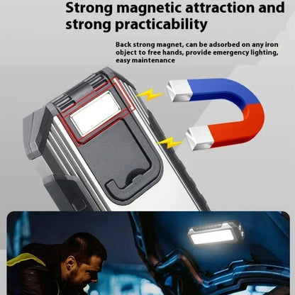 Flat Work Light LED Work Auto Repair Light USB Rechargeable Repair Light With Magnetic Attachment, KXK586