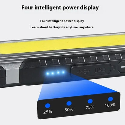 Flat Work Light LED Work Auto Repair Light USB Rechargeable Repair Light With Magnetic Attachment, KXK586