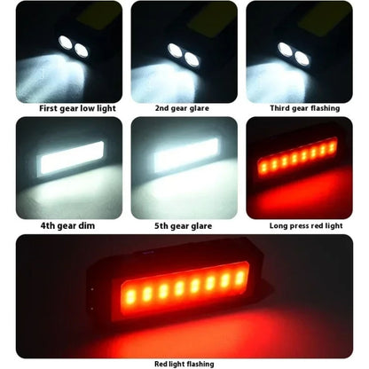 Flat Work Light LED Work Auto Repair Light USB Rechargeable Repair Light With Magnetic Attachment, KXK586
