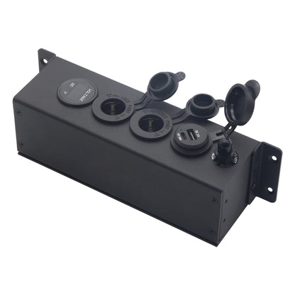 USB Voltmeter Cigarette Lighter Socket With Switch Power Box For Car And Ship, AOS3515-1, AOS3515-50A-Z With 30CM Cable