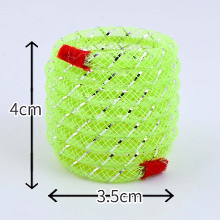 2pcs Colorful Plastic Spring Nylon Bouncing Tease Cats Toys, Random Color Delivery