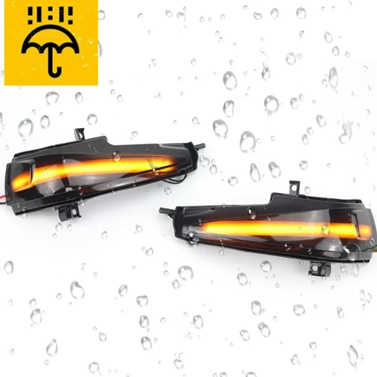 For Honda Civic MK8 Car Dynamic LED Water Flow Turn Signal Rearview Mirror Lights, Yellow Light, Blue Yellow Light