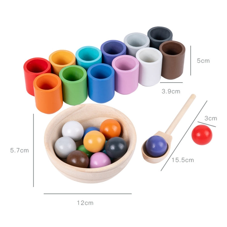 Children Montessori Early Learning Color Recognition Matching Beads Kindergarten Educational Toy