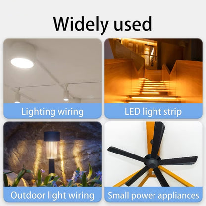 2pcs /Pack Stripping-free Thimble T-shaped Connector Downlight Wiring-free Connector