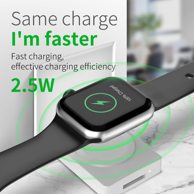 S02 For Apple Watch Series USB Magnetic Watch Wireless Charger With Card Reader Function