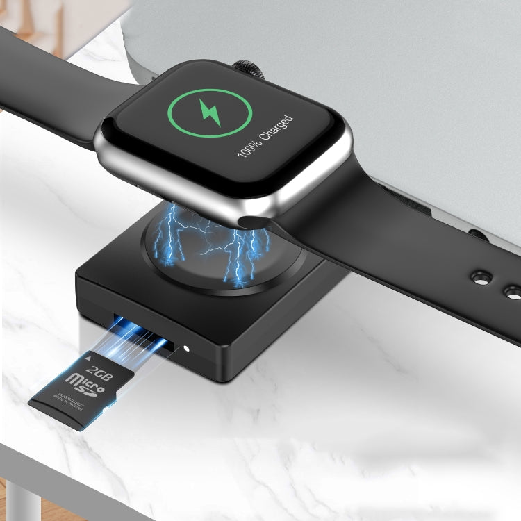 S02 For Apple Watch Series USB Magnetic Watch Wireless Charger With Card Reader Function