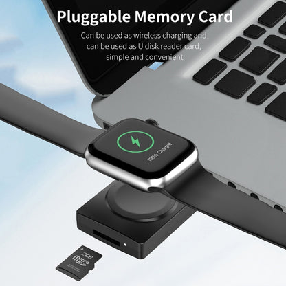 S02 For Apple Watch Series USB Magnetic Watch Wireless Charger With Card Reader Function