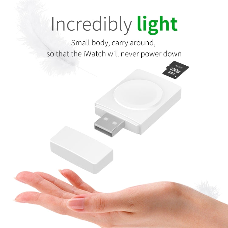 S02 For Apple Watch Series USB Magnetic Watch Wireless Charger With Card Reader Function