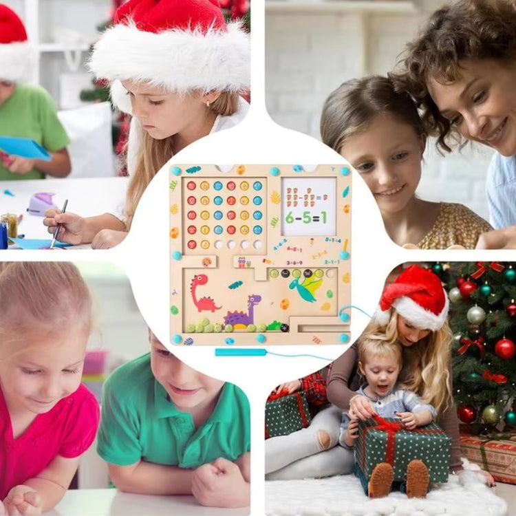 3 In 1 Wooden Magnetic Counting Math Toys Dual Sided Alphabets Numbers Children Learning Educational Toy