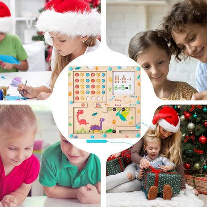 3 In 1 Wooden Magnetic Counting Math Toys Dual Sided Alphabets Numbers Children Learning Educational Toy