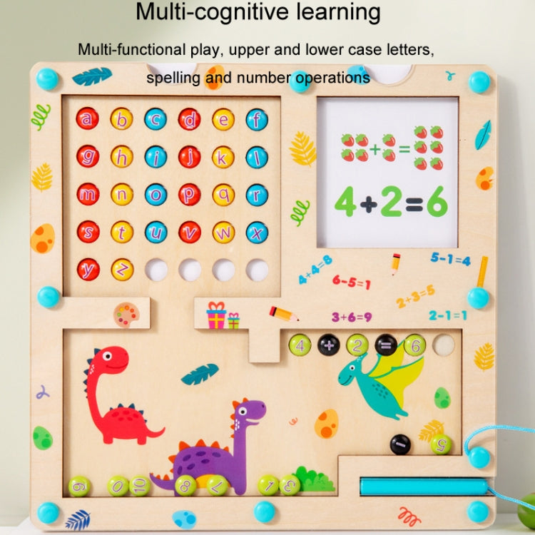3 In 1 Wooden Magnetic Counting Math Toys Dual Sided Alphabets Numbers Children Learning Educational Toy