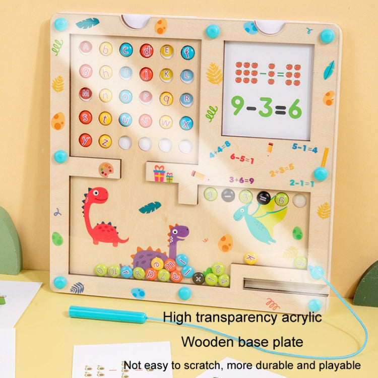 3 In 1 Wooden Magnetic Counting Math Toys Dual Sided Alphabets Numbers Children Learning Educational Toy