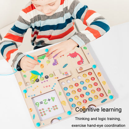 3 In 1 Wooden Magnetic Counting Math Toys Dual Sided Alphabets Numbers Children Learning Educational Toy