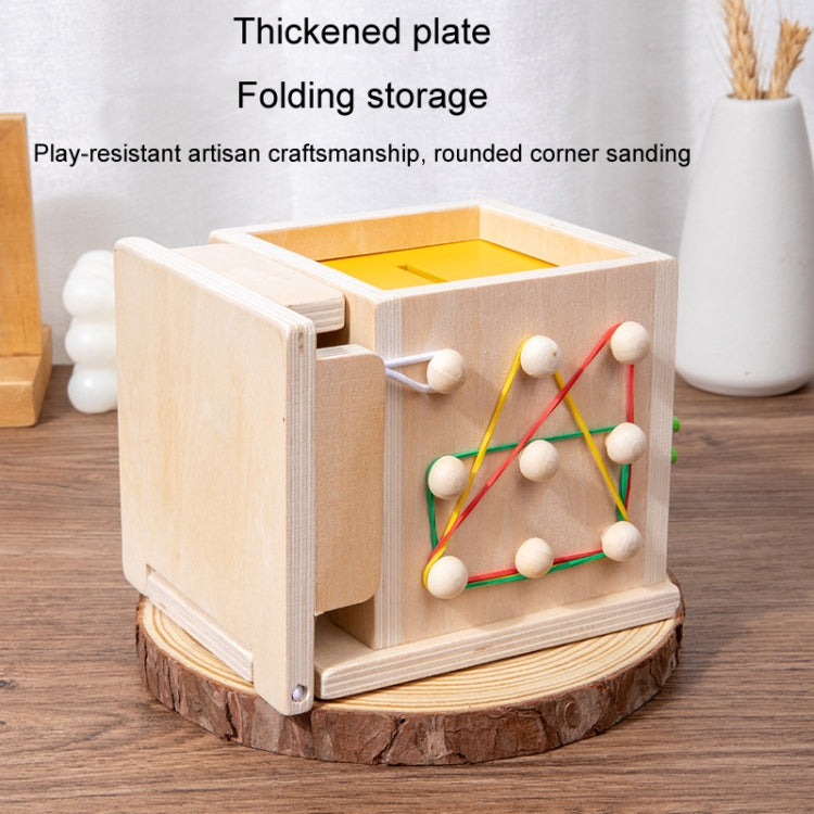 Montessori Sorting Matching Educational Toys Pull Carrots Children Catching Worms Fishing Puzzle Nail Board Coin Box, 8 In 1
