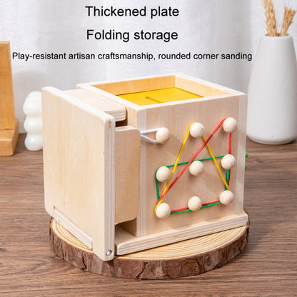 Montessori Sorting Matching Educational Toys Pull Carrots Children Catching Worms Fishing Puzzle Nail Board Coin Box, 8 In 1