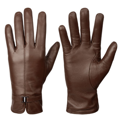 Women Sheepskin Wool Fleece Lined Windproof Warm Gloves Touchscreen Thick Snow Driving Gloves, S, M, L, XL
