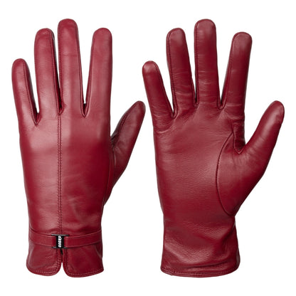 Women Sheepskin Wool Fleece Lined Windproof Warm Gloves Touchscreen Thick Snow Driving Gloves, S, M, L, XL
