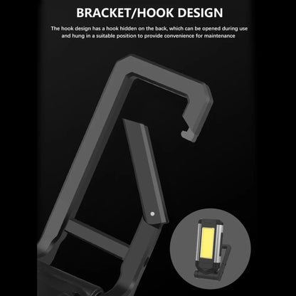 E-SMARTER K011 USB Rechargeable Repair Light With Magnet COB Strong Light Flashlight, A Foldable Red, A Foldable Silver, B Simple Red, B Simple Silver