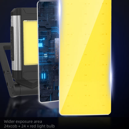 E-SMARTER K011 USB Rechargeable Repair Light With Magnet COB Strong Light Flashlight, A Foldable Red, A Foldable Silver, B Simple Red, B Simple Silver