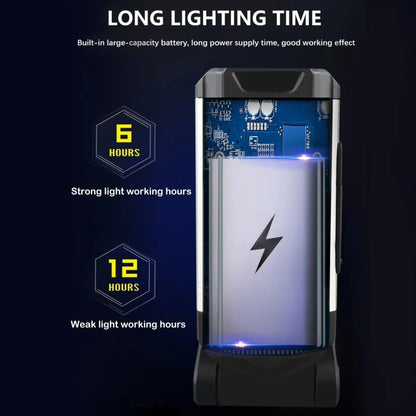 E-SMARTER K011 USB Rechargeable Repair Light With Magnet COB Strong Light Flashlight, A Foldable Red, A Foldable Silver, B Simple Red, B Simple Silver