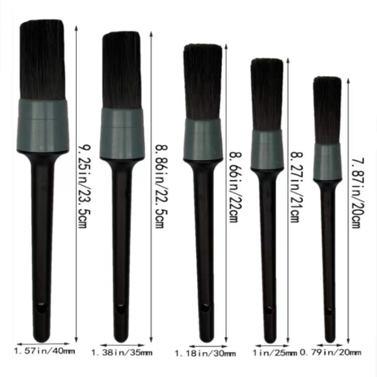 11pcs /Set Car Wash Cleaning Gap Detail Short Handle Brush