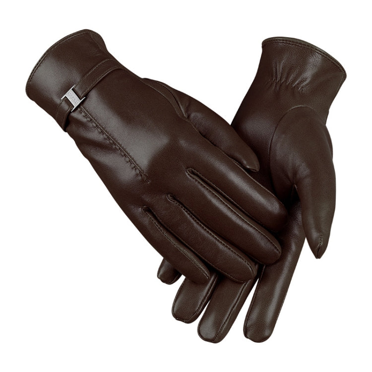 OZERO Women Sheepskin Warm Gloves with Fleece Lining Split Finger Elasticated Gloves, M, L