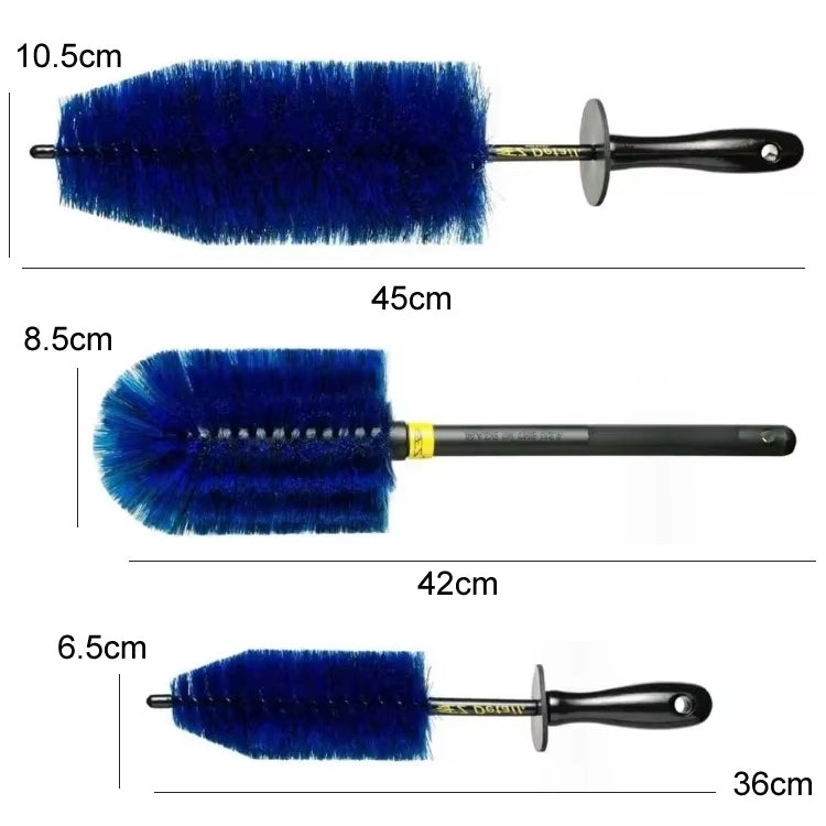 3pcs /Set Car Wash Engine Compartment Cleaning Detail Brush