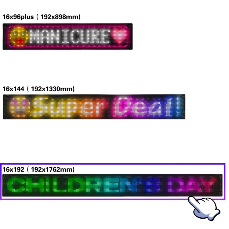 LED Flexible Screen Advertising  Large Screen Supports APP Bluetooth Control, 35.4 x 7.6 Inch USB, 52.4 x 7.6 Inch US Plug, 69.4  x 7.6 Inch US Plug