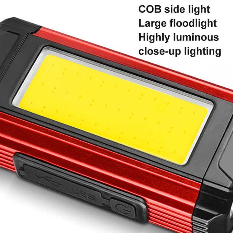 E-SMARTER K011 Bike LED Lamp USB Rechargeable Cycling Light COB Bright Flashlight
