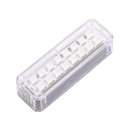 Solar Car Warning Double-Row Flashing Lights, Red, Blue, Red Blue, Yellow White, Colorful