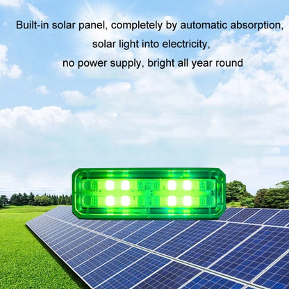 Solar Car Warning Double-Row Flashing Lights, Red, Blue, Red Blue, Yellow White, Colorful