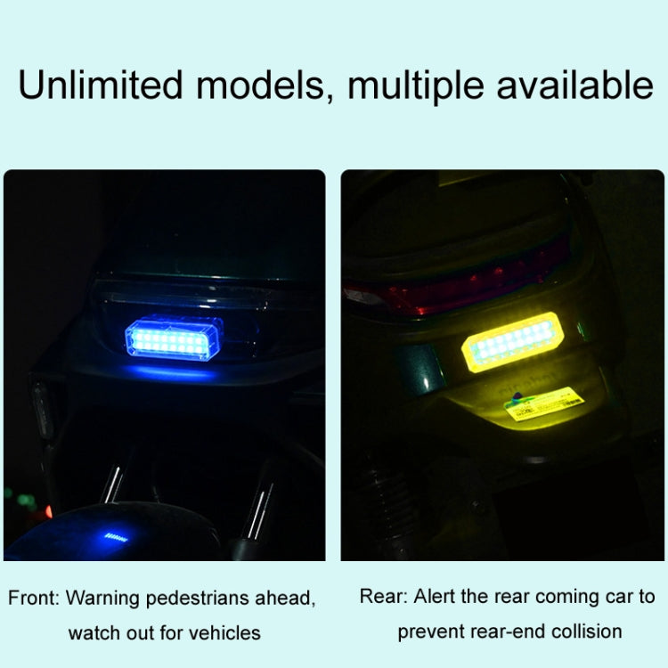 Solar Car Warning Double-Row Flashing Lights, Red, Blue, Red Blue, Yellow White, Colorful