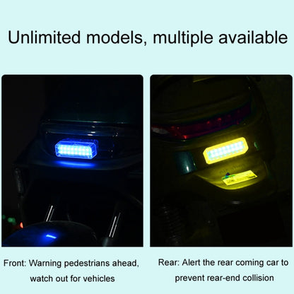 Solar Car Warning Double-Row Flashing Lights, Red, Blue, Red Blue, Yellow White, Colorful