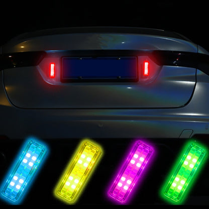 Solar Car Warning Double-Row Flashing Lights, Red, Blue, Red Blue, Yellow White, Colorful