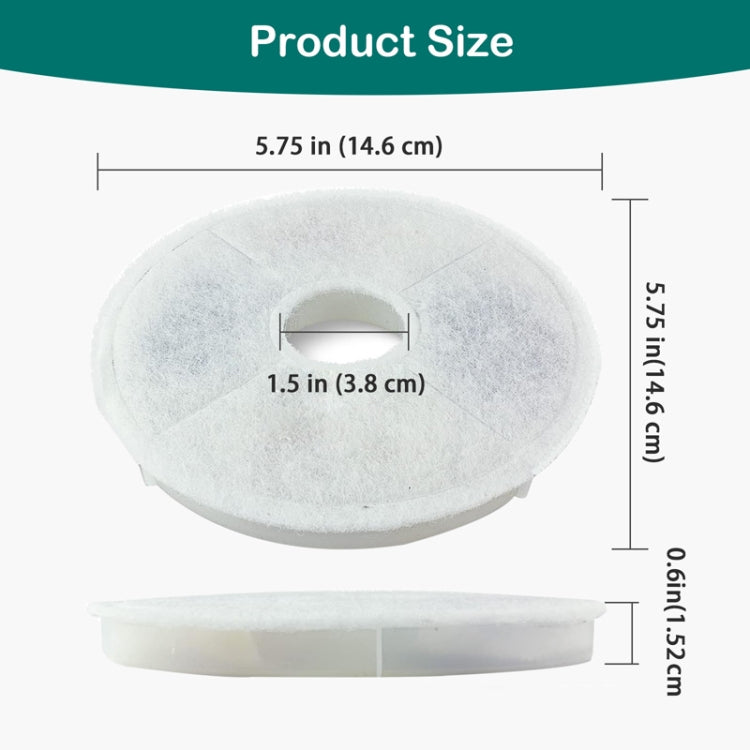 For Catit Pet Water Fountain Replacement Filters Cat Water Dispenser Filters, 6pcs /Box, 8pcs /Box