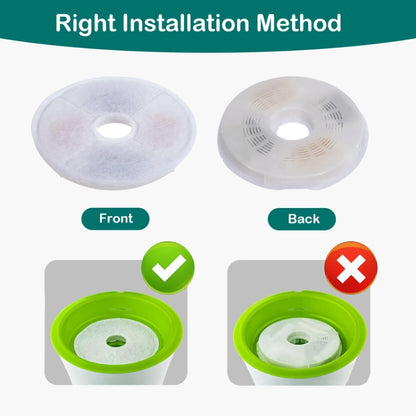 For Catit Pet Water Fountain Replacement Filters Cat Water Dispenser Filters, 6pcs /Box, 8pcs /Box