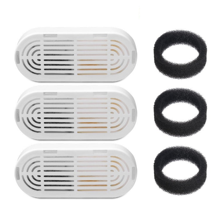 Pet Water Fountain Replacement Filters Dog And Cat Drinking Water Filter Cartridges With Pre-Filter Sponges, 3+3pcs /Box, 6+6pcs /Box, 9+9pcs /Box