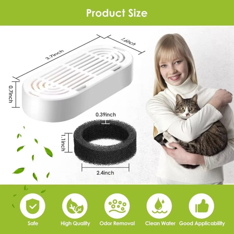 Pet Water Fountain Replacement Filters Dog And Cat Drinking Water Filter Cartridges With Pre-Filter Sponges, 3+3pcs /Box, 6+6pcs /Box, 9+9pcs /Box
