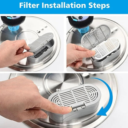 Pet Water Fountain Replacement Filters Dog And Cat Drinking Water Filter Cartridges With Pre-Filter Sponges, 3+3pcs /Box, 6+6pcs /Box, 9+9pcs /Box