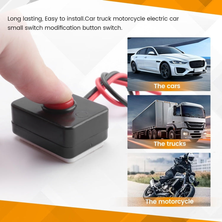 4pcs Car Circuit Wire Horn Small Switch Button