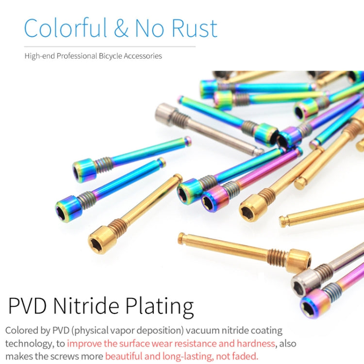 Mountain Road Bicycle Titanium Alloy Retaining Spring, Pin + Circlip Colorful, Pin + Circlip Gold, Pin + Circlip Titanium, Steel Circlip Colorful, Steel Circlip Gold, Steel Circlip Titanium