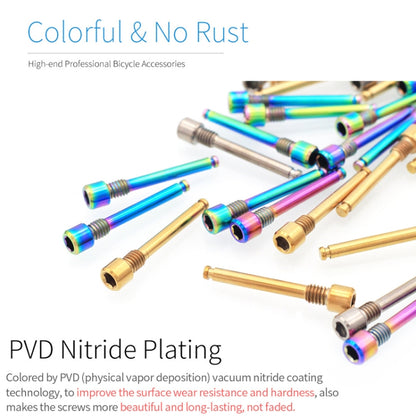 Mountain Road Bicycle Titanium Alloy Retaining Spring, Pin + Circlip Colorful, Pin + Circlip Gold, Pin + Circlip Titanium, Steel Circlip Colorful, Steel Circlip Gold, Steel Circlip Titanium